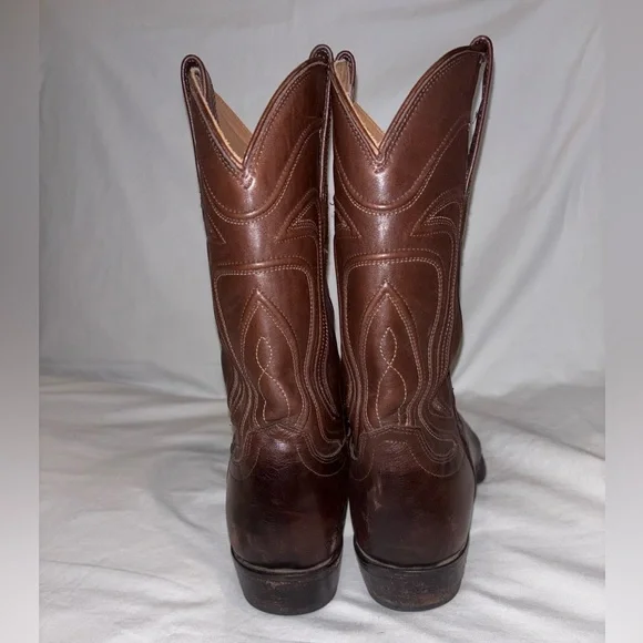 Tecovas "The Cartwright" Men's Cowboy Boots - Brown Leather Sz 9D - Picture 4 of 9